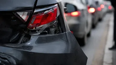 Kolizja na A4 pod Kątami Wrocławskimi. Korek w stronę Wrocławia