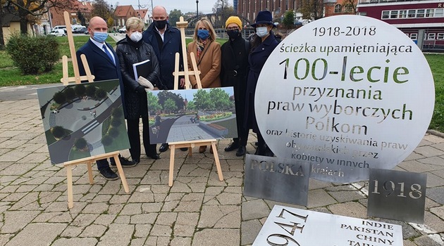 Bulwar Słoneczny będzie miejscem rekreacji, ale i upamiętnienia kobiet walczących o swoje prawa, fot. UM Wrocław