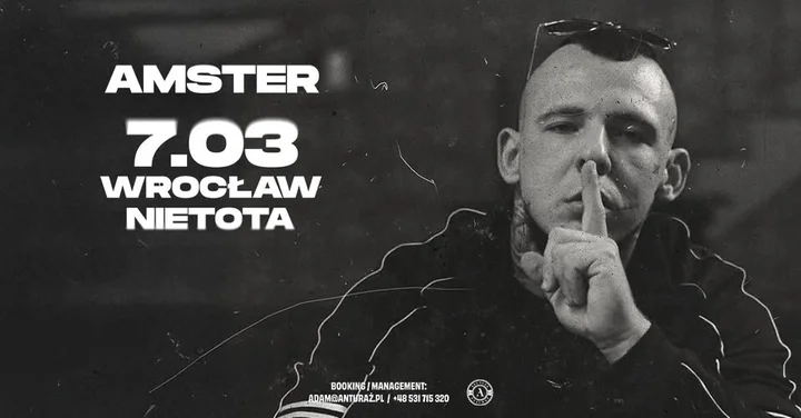 Grafika promocyjna wydarzenia AMSTER | Wrocław (Nietota) — 7 marca 2026