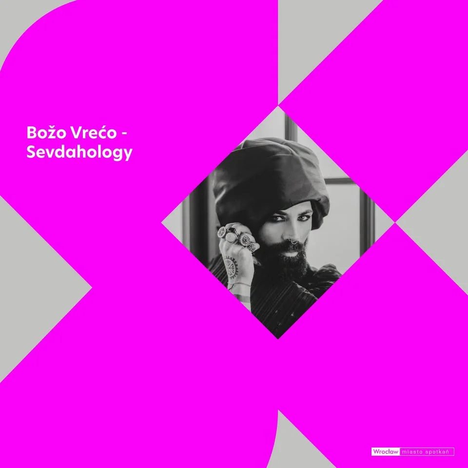Grafika promocyjna wydarzenia Božo Vrećo „Sevdahology” – koncert we Wrocławiu