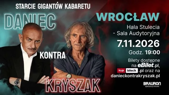 Grafika promocyjna wydarzenia Daniec kontra Kryszak – Wrocław 2026