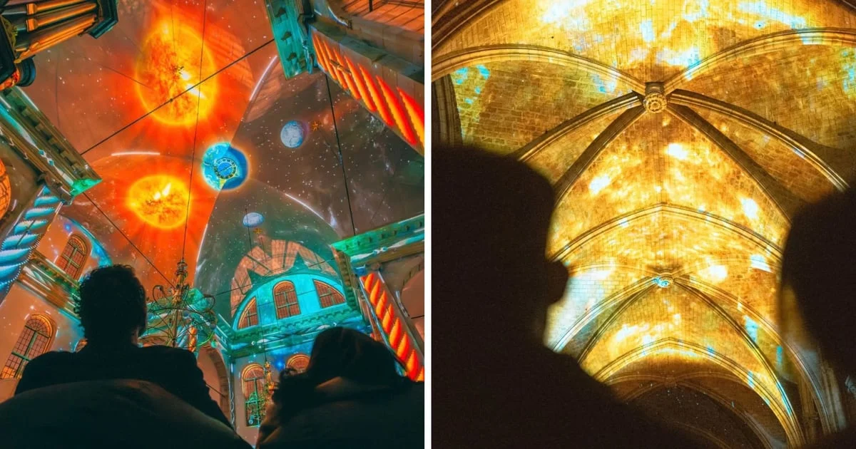 Grafika promocyjna wydarzenia Eonarium Genesis – spektakl świetlny