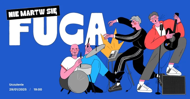 Grafika promocyjna wydarzenia fuga + Krzysiek Bączkowski + afroshi / Bejkero / _bkoziar_ — Uczulenie (Wrocław), 29 stycznia 2026