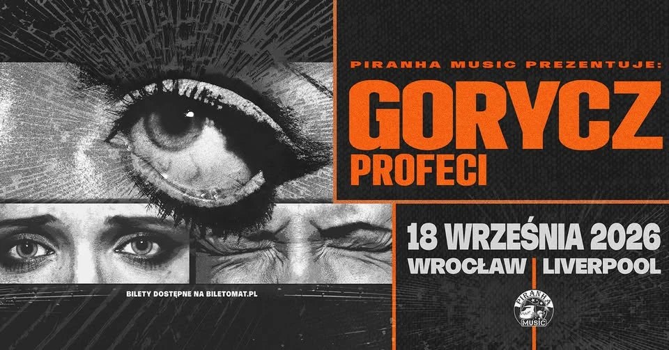 Grafika promocyjna wydarzenia Gorycz, Profeci – koncert we Wrocławiu