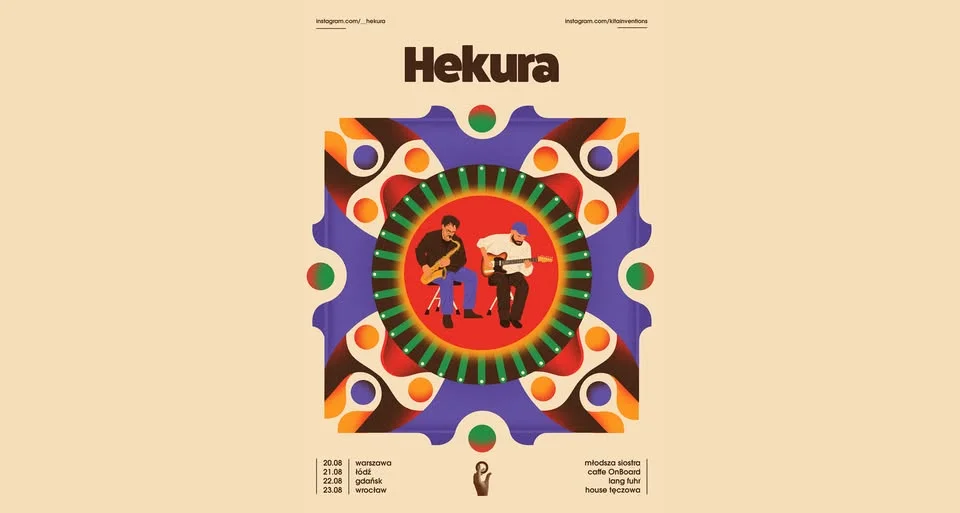 Grafika promocyjna wydarzenia Hekura: koncert we Wrocławiu