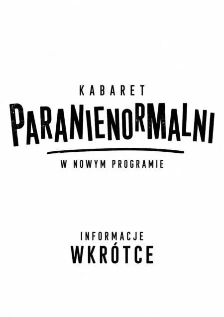 Grafika promocyjna wydarzenia Kabaret Paranienormalni we Wrocławiu