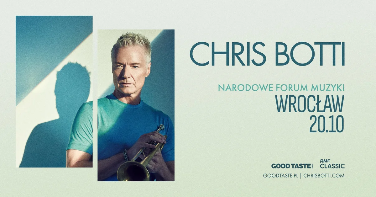 Grafika promocyjna wydarzenia Koncert Chrisa Bottiego we Wrocławiu w październiku 2025