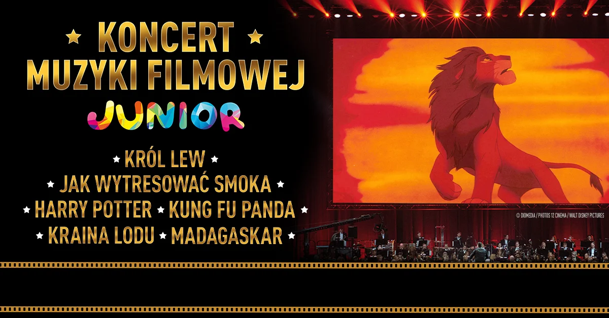 Grafika promocyjna wydarzenia Koncert Muzyki Filmowej Junior – Wrocław