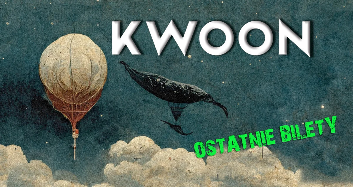 Grafika promocyjna wydarzenia Koncert post-rockowego kwartetu KWOON we Wrocławiu