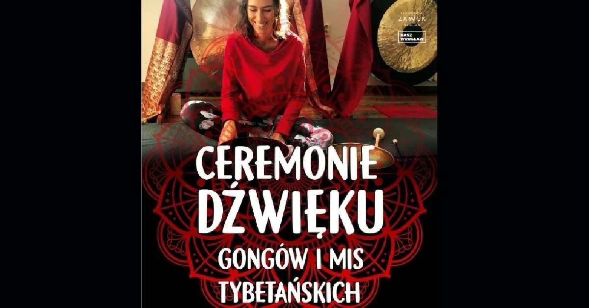 Grafika promocyjna wydarzenia Koncert relaksacyjny z gongami i misami tybetańskimi we Wrocławiu