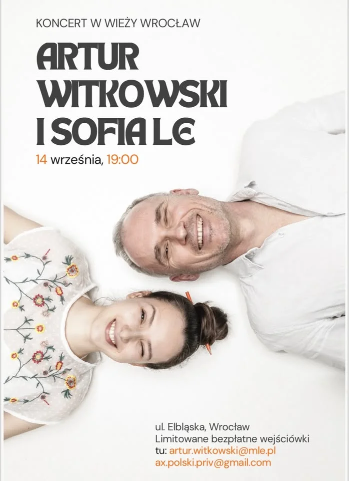 Obrazek przedstawia grafikę promocyjną wydarzenia Wieczorny koncert relaksacyjny w Wieża Wrocław