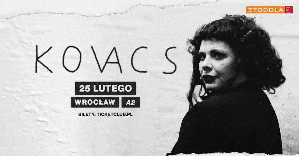 Grafika promocyjna wydarzenia KOVACS – koncert we Wrocławiu
