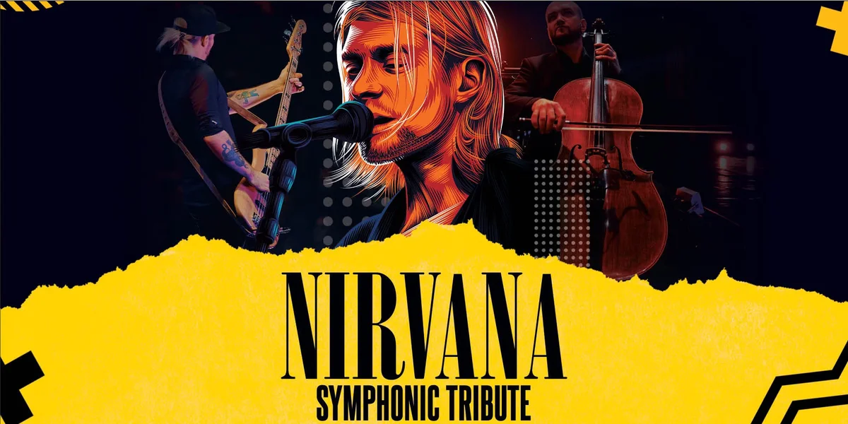 Grafika promocyjna wydarzenia Nirvana Symphonic Tribute we Wrocławiu