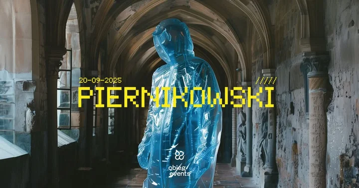Obrazek przedstawia grafikę promocyjną wydarzenia Piernikowski w klubie Ciało we Wrocławiu — koncert 20 września 2025