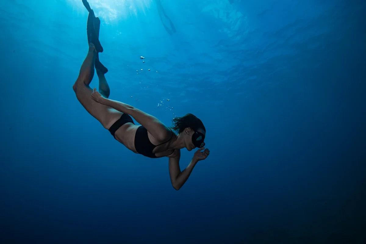 Grafika promocyjna wydarzenia Podstawowy kurs freedivingu we Wrocławiu