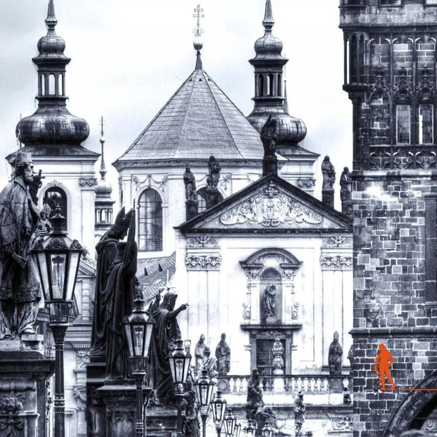 Grafika promocyjna wydarzenia Praskie topografie Součkové | Wykład dr Kamili Woźniak