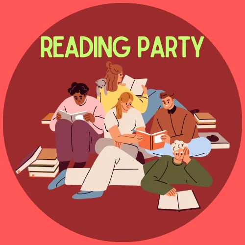 Grafika promocyjna wydarzenia Reading Party w Mediatece
