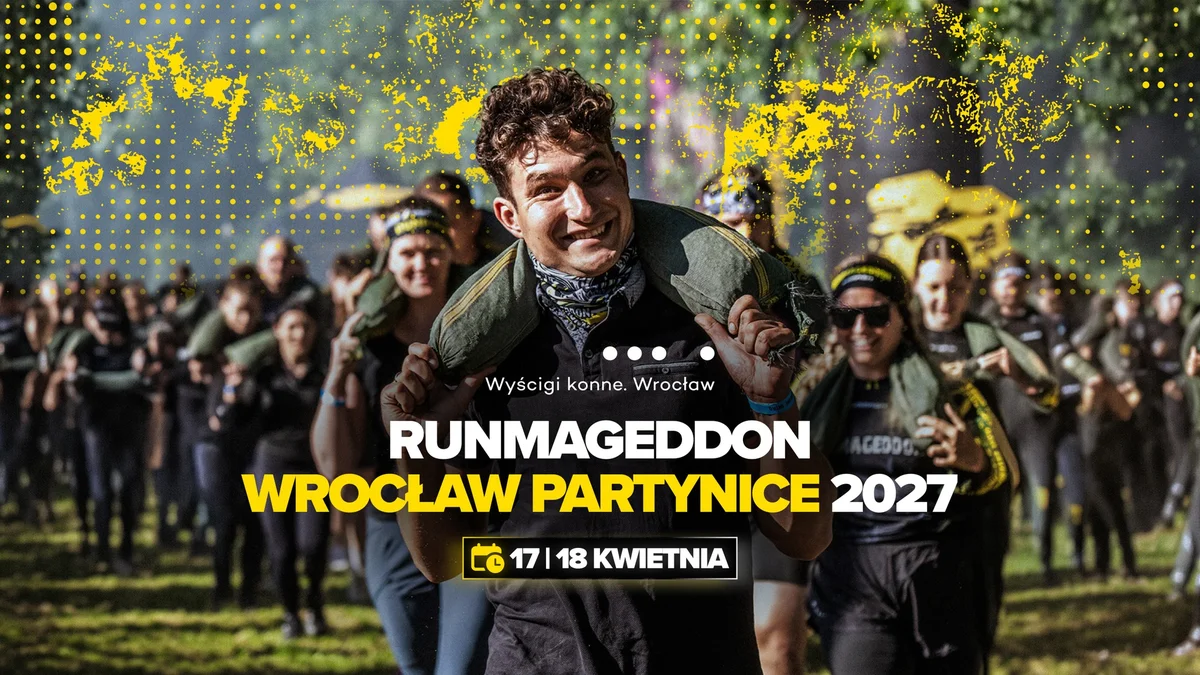 Grafika promocyjna wydarzenia RUNMAGEDDON WROCŁAW PARTYNICE 2027: weekend przeszkód