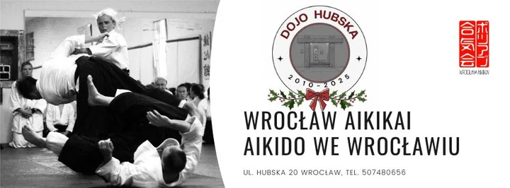 Grafika promocyjna wydarzenia Spotkanie Wigilijne Wrocław Aikikai – wspólne świętowanie w dojo