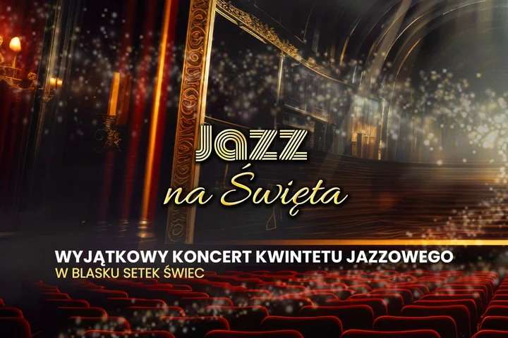 Grafika promocyjna wydarzenia Świąteczny Jazz – kameralny koncert we Wrocławiu