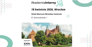 Grafika promocyjna wydarzenia AKADEMIA INTERNY Wrocław — konferencja praktyczna dla lekarzy i specjalistów, 18 kwietnia 2026