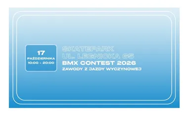 Grafika promocyjna wydarzenia BMX Freestyle Contest 2026