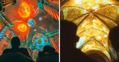 Grafika promocyjna wydarzenia Eonarium Genesis – spektakl świetlny