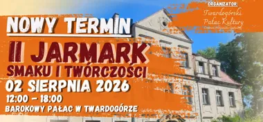 Grafika promocyjna wydarzenia II Jarmark Smaku i Twórczości