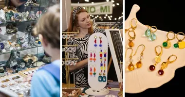 Grafika promocyjna wydarzenia Jesienne Targi Minerałów, Biżuterii i Wyrobów Jubilerskich