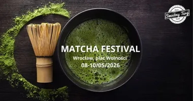 Grafika promocyjna wydarzenia Matcha Festival Wrocław — festiwal smaków zielonej herbaty na Placu Wolności