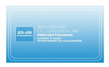 Grafika promocyjna wydarzenia Mistrzostwa Polski w jeździe na hulajnodze