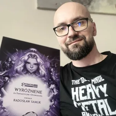 Grafika promocyjna wydarzenia Spotkanie autorskie z Radosławem Samlikiem
