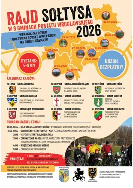 Grafika promocyjna wydarzenia VII etap Rajdu Sołtysa