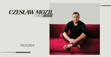 Grafika promocyjna wydarzenia Czesław Mozil Solo we Wrocławiu — koncert i monolog muzyczny