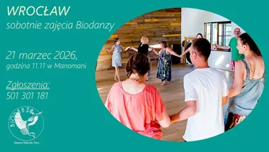 Grafika promocyjna wydarzenia Wrocław – Sobotnia Biodanza: poranna sesja ruchu i dobrego nastroju