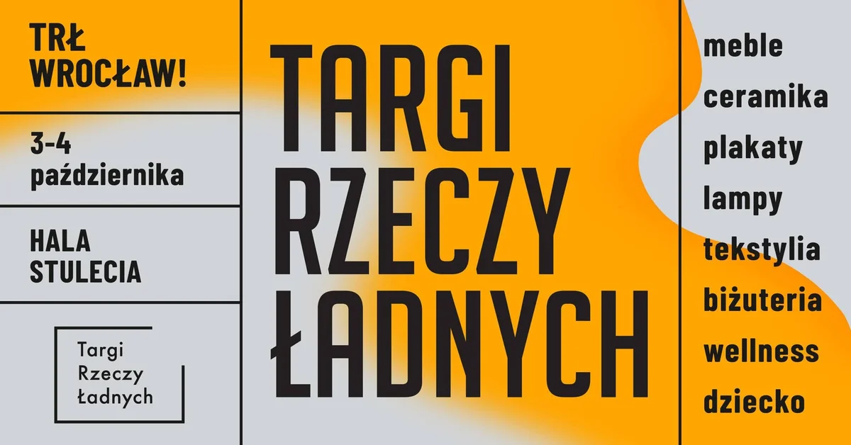 Grafika promocyjna wydarzenia TRŁ WROCŁAW! targi designu