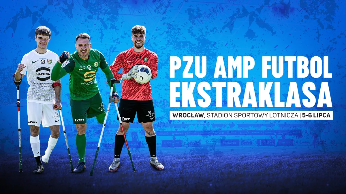 Grafika promocyjna wydarzenia Turniej Amp Futbol Ekstraklasa we Wrocławiu