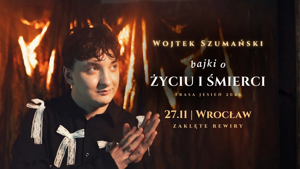 Grafika promocyjna wydarzenia Wojtek Szumański – koncert we Wrocławiu