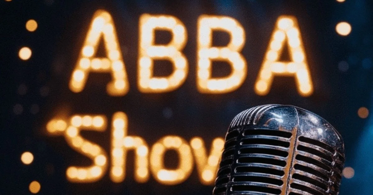 Grafika promocyjna wydarzenia ABBA The Show we Wrocławiu