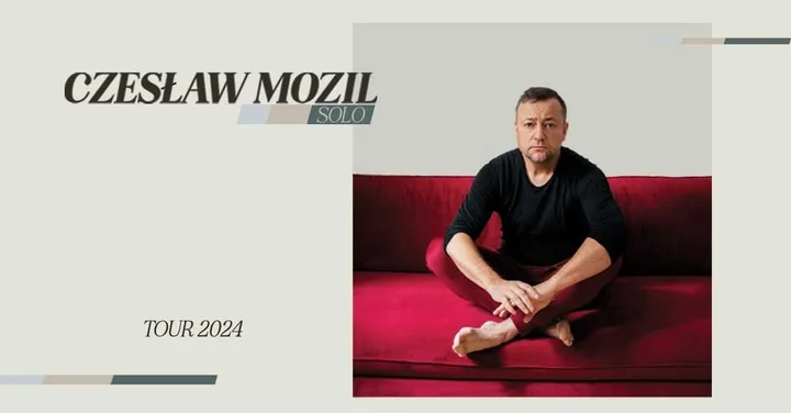 Grafika promocyjna wydarzenia Czesław Mozil Solo we Wrocławiu — koncert i monolog muzyczny