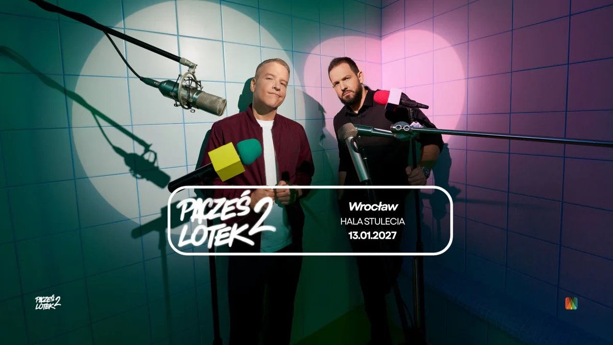 Grafika promocyjna wydarzenia Wrocław // Pacześ x Lotek Tour 2! Nowe programy
