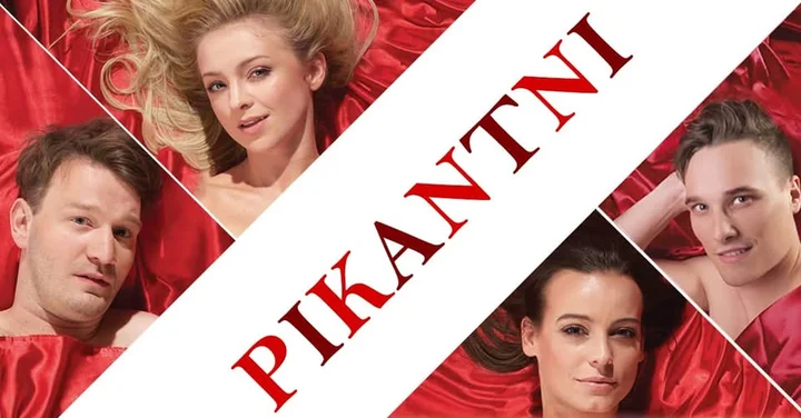 Grafika promocyjna wydarzenia Pikantni we Wrocławiu — gorąca komedia o związkach i pokusach
