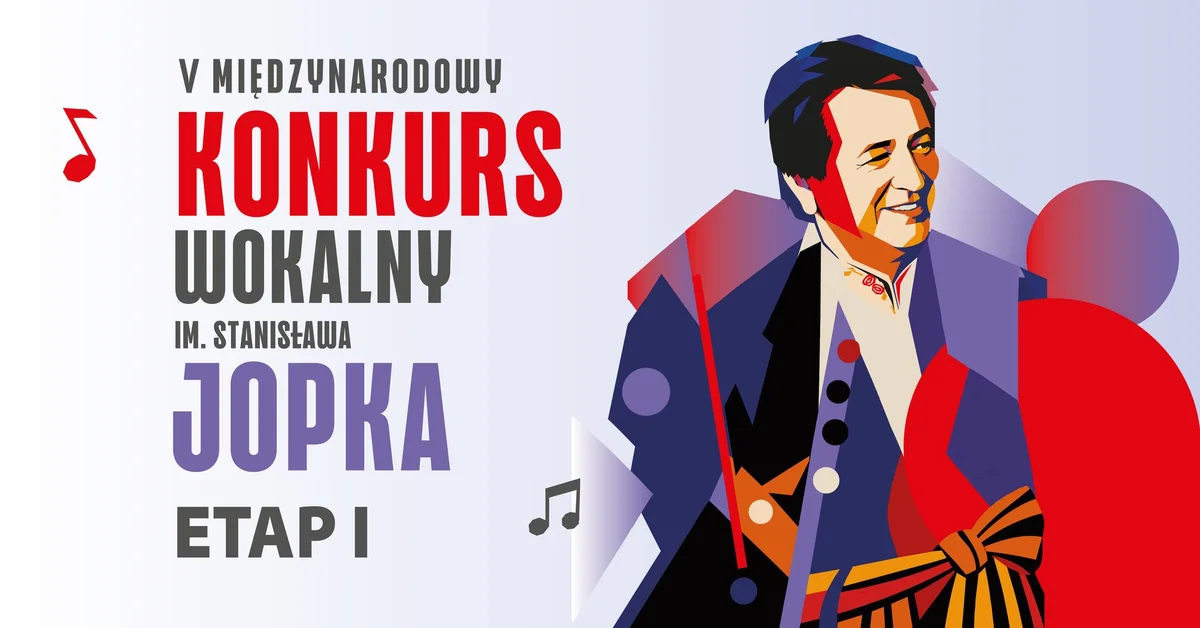 Grafika promocyjna wydarzenia Konkurs im. Stanisława Jopka: przesłuchania we Wrocławiu