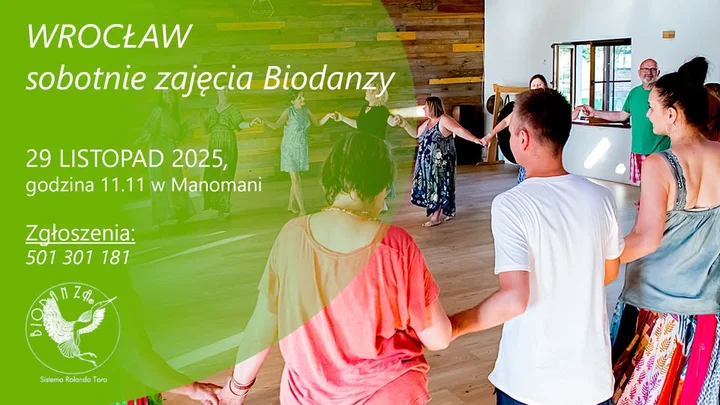 Grafika promocyjna wydarzenia Wrocław - Sobotnia Biodanza