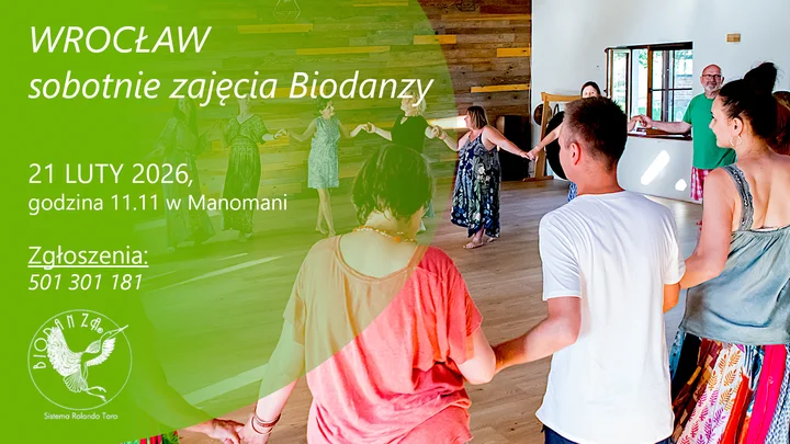 Grafika promocyjna wydarzenia Wrocław — Sobotnia Biodanza (sesja zaawansowana)