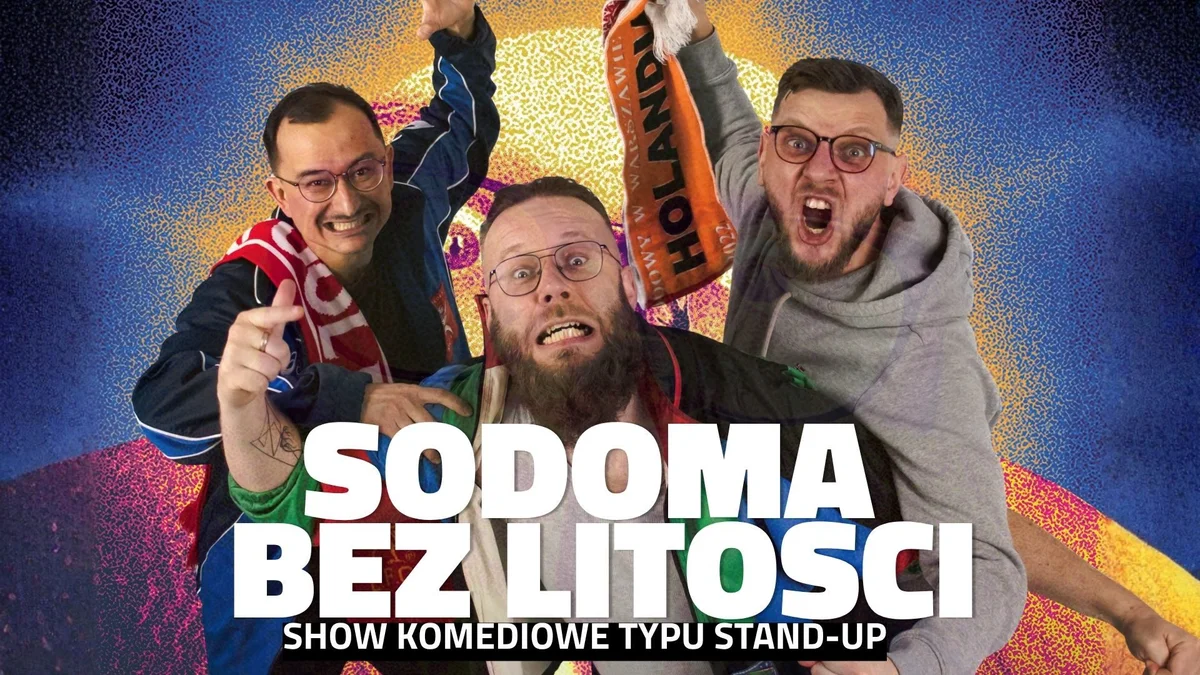 Grafika promocyjna wydarzenia Sodoma BEZ LITOŚCI! Stand-up we Wrocławiu