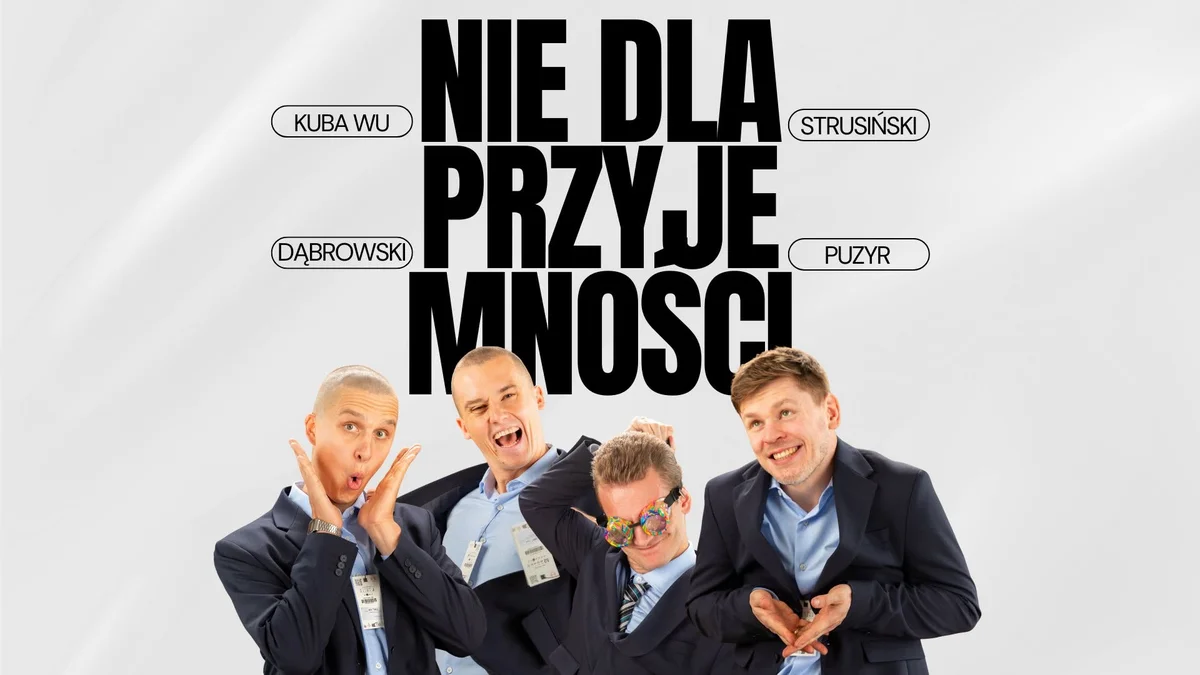 Grafika promocyjna wydarzenia WROCŁAW URODZINY NIE DLA PRZYJEMNOŚCI – stand-up impro we Wrocławiu