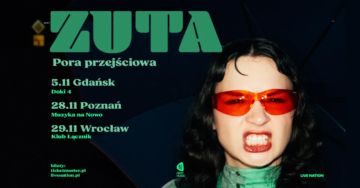 Grafika promocyjna wydarzenia ZUTA – Pora przejściowa we Wrocławiu