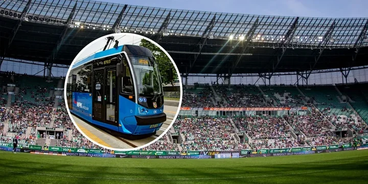 Tramwajem i autobusem na mecz Śląska – specjalne linie T1, T2 i S2
