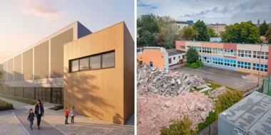 Nowa hala za 27 mln zł przy SP 97. Trybuny pomieszczą 190 osób